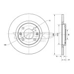 TOMEX Brakes Bremsscheibe